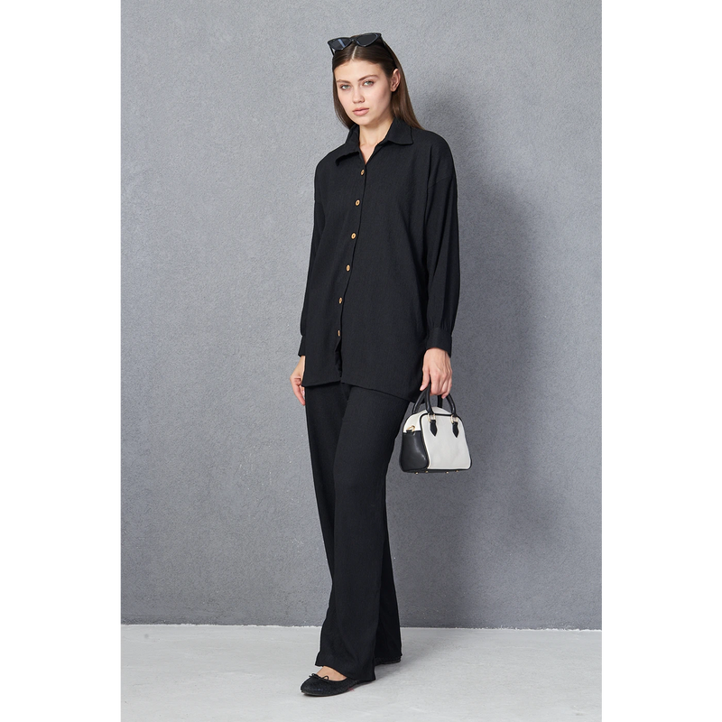 Midnight Texture Co-ord Set | Montivo Pakistan