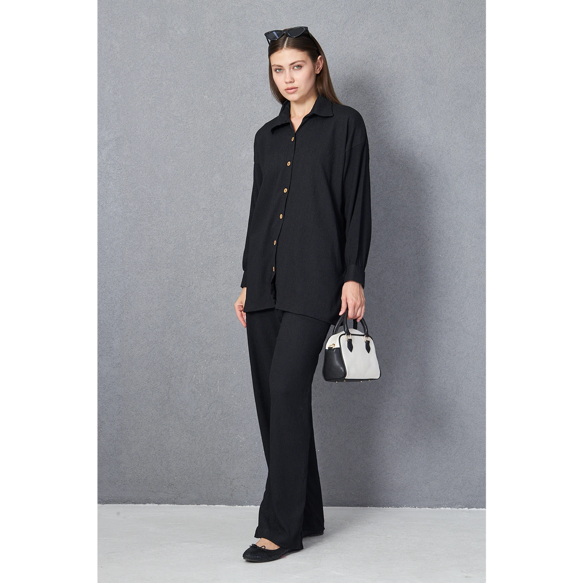 Midnight Texture Co-ord Set | Montivo Pakistan