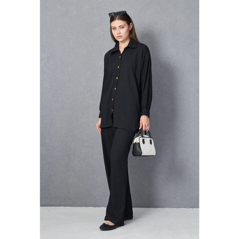 Midnight Texture Co-ord Set | Montivo Pakistan