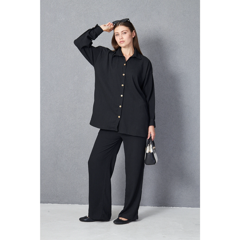 Midnight Texture Co-ord Set | Montivo Pakistan