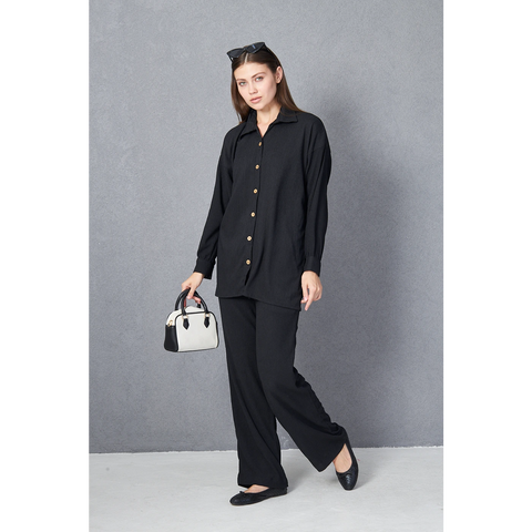 Midnight Texture Co-ord Set | Montivo Pakistan