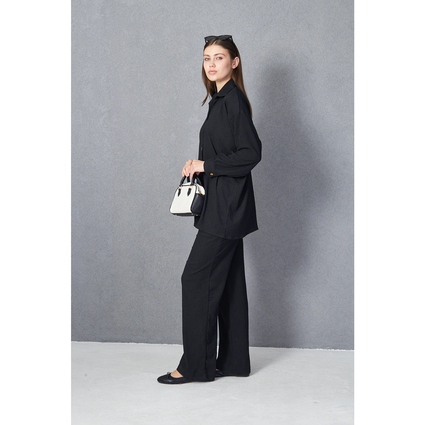 Midnight Texture Co-ord Set | Montivo Pakistan