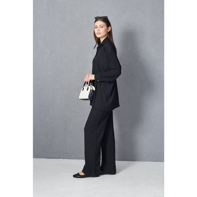 Midnight Texture Co-ord Set | Montivo Pakistan