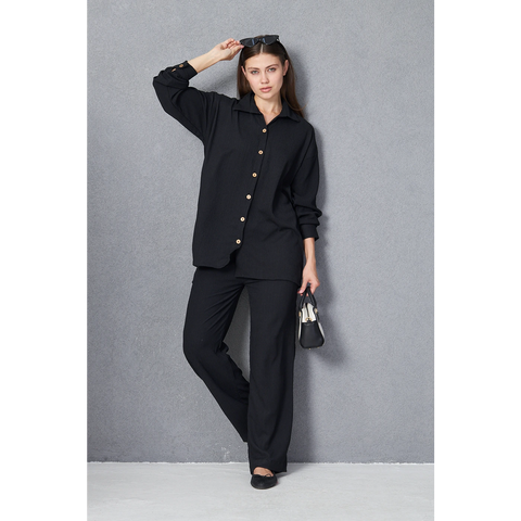 Midnight Texture Co-ord Set | Montivo Pakistan