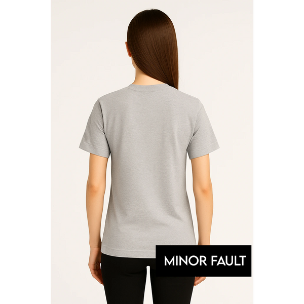 (Minor Fault) Grey Printed Oversized Tshirt