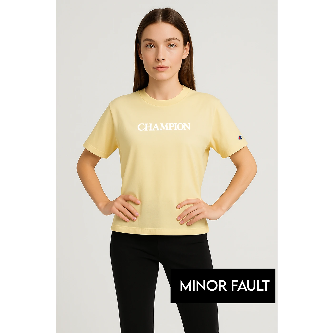 (Minor Fault) Yellow CHMP Oversized Printed Tshirt | Montivo Pakistan