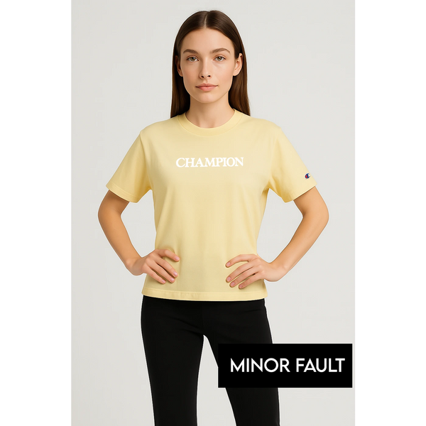 (Minor Fault) Yellow CHMP Oversized Printed Tshirt | Montivo Pakistan