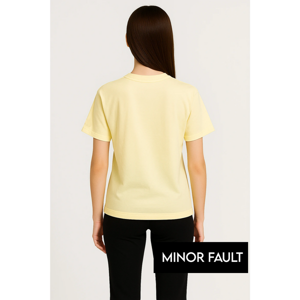 (Minor Fault) Yellow CHMP Oversized Printed Tshirt