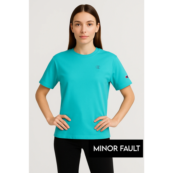 (Minor Fault) Light Blue CHMP Oversized Printed Tshirt | Montivo Pakistan