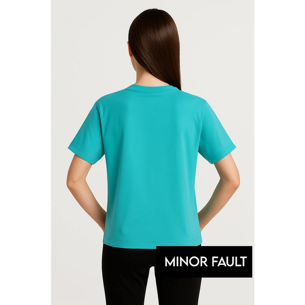 (Minor Fault) Light Blue CHMP Oversized Printed Tshirt | Montivo Pakistan