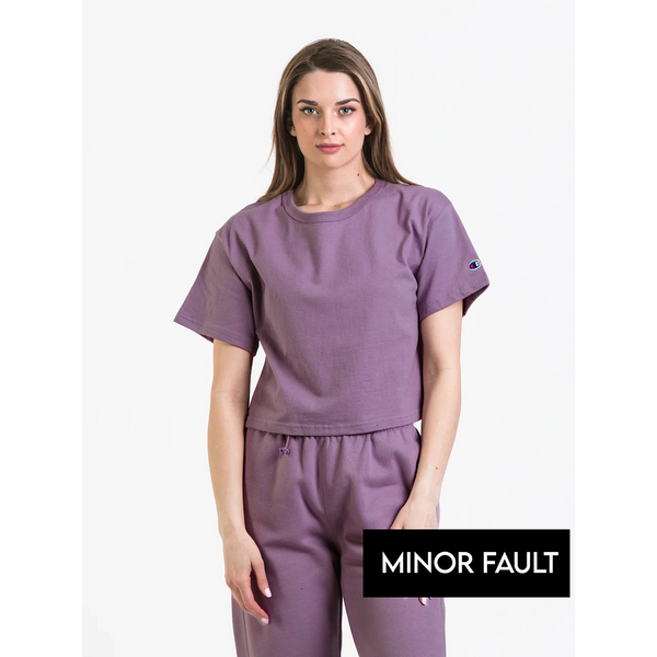 (Minor Fault) Muave Cropped Tshirt | Montivo Pakistan