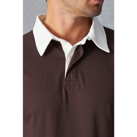 Brown Double Placket Regular Fit Polo | Montivo Pakistan