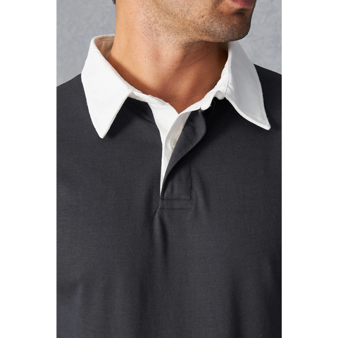 Steel Grey Double Placket Regular Fit Polo | Montivo Pakistan