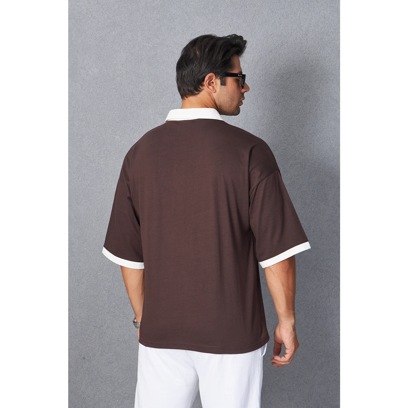 Brown Manhattan Unisex Oversized Polo | Montivo Pakistan