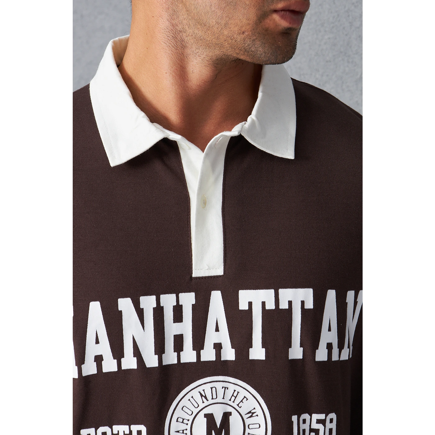 Brown Manhattan Unisex Oversized Polo | Montivo Pakistan