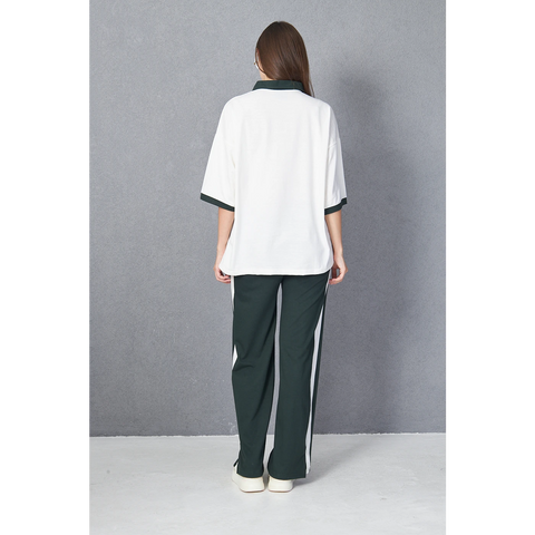 White Manhattan Unisex Oversized Polo | Montivo Pakistan