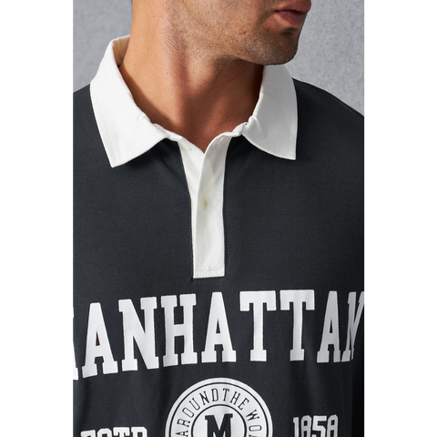 Steel Grey Manhattan Unisex Oversized Polo | Montivo Pakistan