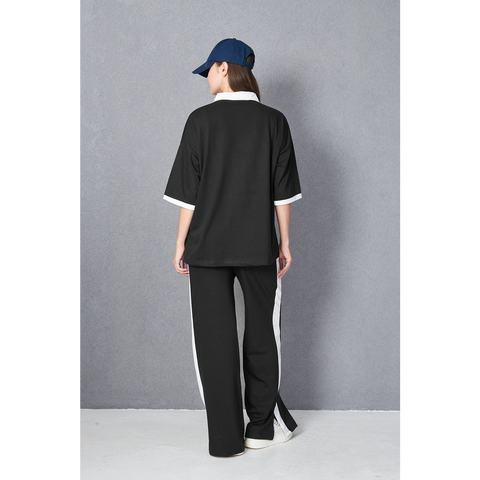 Black Manhattan Unisex Oversized Polo | Montivo Pakistan