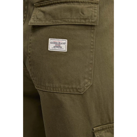High Waist Olive Cargo Jeans | Montivo Pakistan