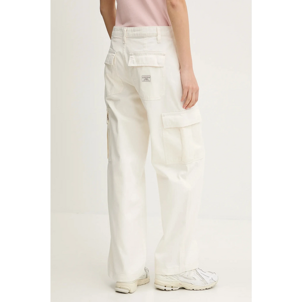 High Waist Ecru Cargo Jeans | Montivo Pakistan