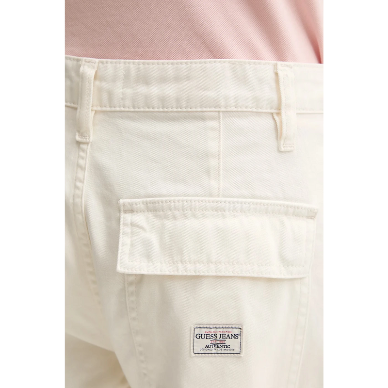 High Waist Ecru Cargo Jeans | Montivo Pakistan