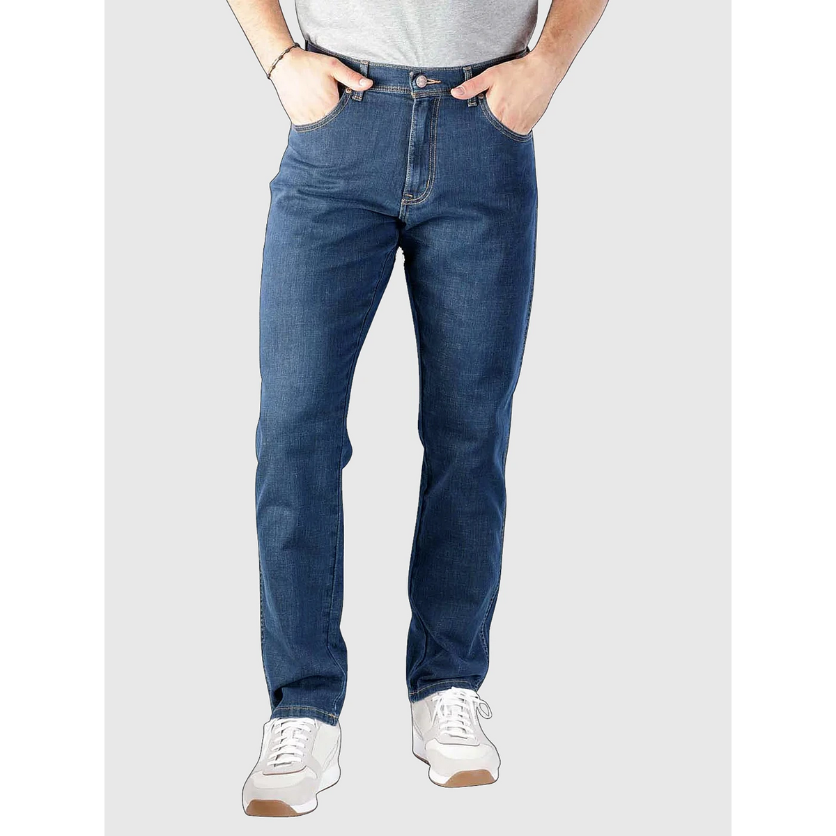 Mid Blue Slim Straight Jeans | Montivo Pakistan
