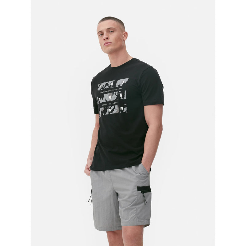 PMK Black Graphic Regular Fit Tshirt | Montivo Pakistan