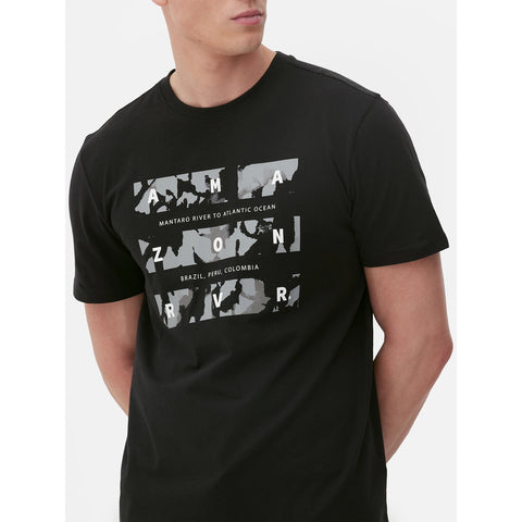 PMK Black Graphic Regular Fit Tshirt | Montivo Pakistan