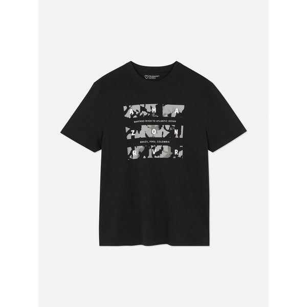 PMK Black Graphic Regular Fit Tshirt | Montivo Pakistan