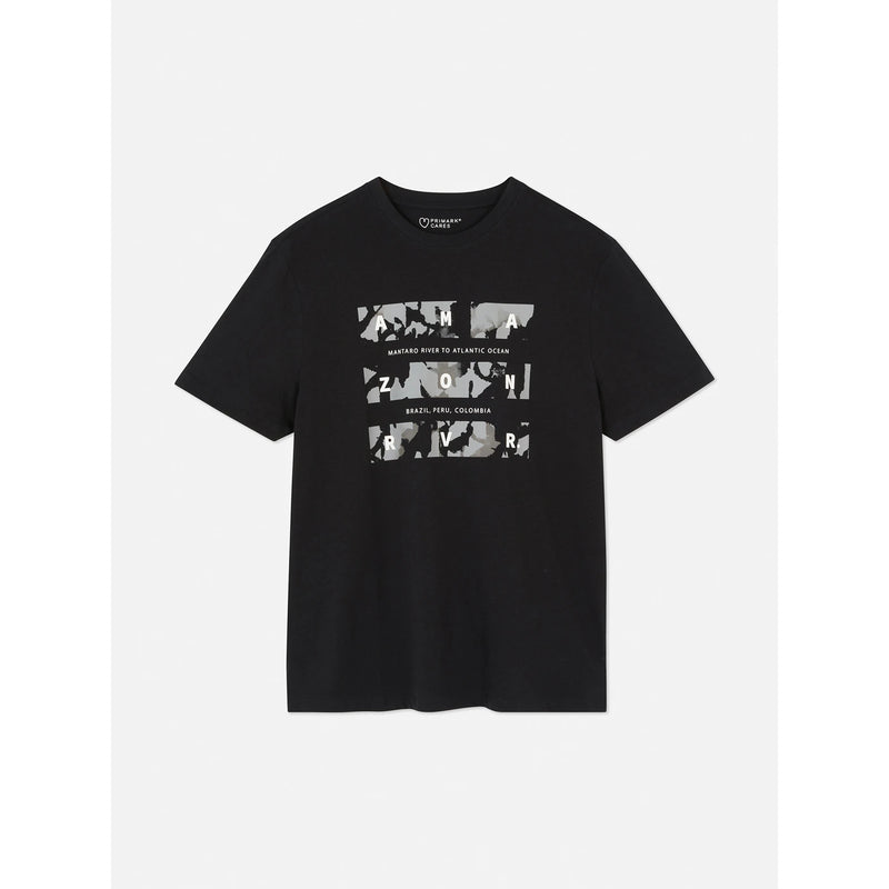 PMK Black Graphic Regular Fit Tshirt | Montivo Pakistan
