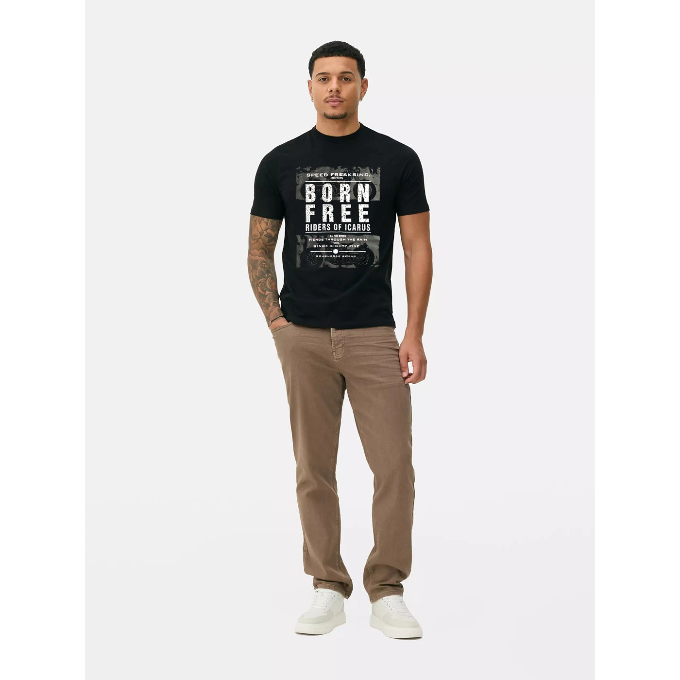 PMK Black Graphic Slim Fit Tshirt | Montivo Pakistan