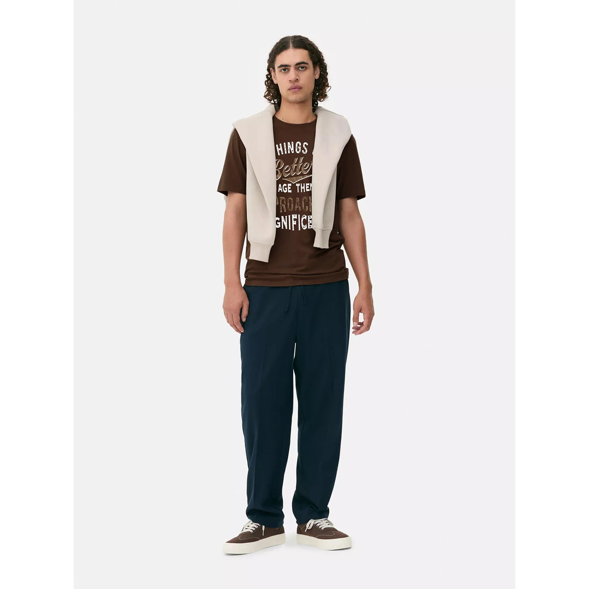 PMK Brown Graphic Regular Fit Tshirt | Montivo Pakistan