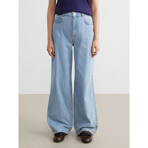 Light Blue Wide Leg Jeans | Montivo Pakistan