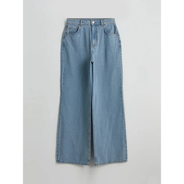 Light Blue Wide Leg Jeans | Montivo Pakistan