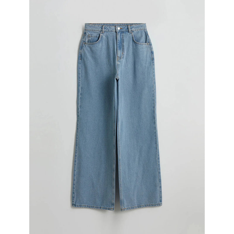 Light Blue Wide Leg Jeans | Montivo Pakistan
