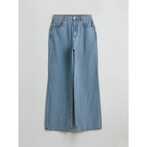 Light Blue Wide Leg Jeans | Montivo Pakistan