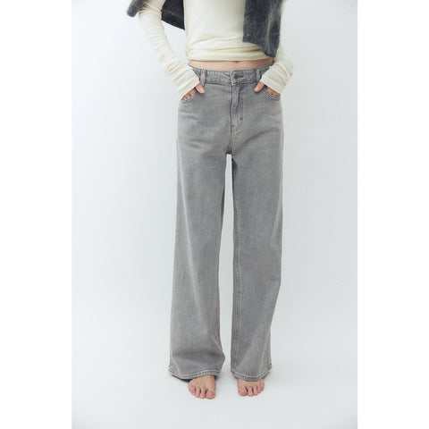 Grey Wide Leg Jeans | Montivo Pakistan