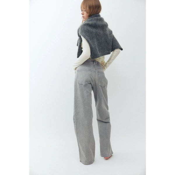 Grey Wide Leg Jeans | Montivo Pakistan