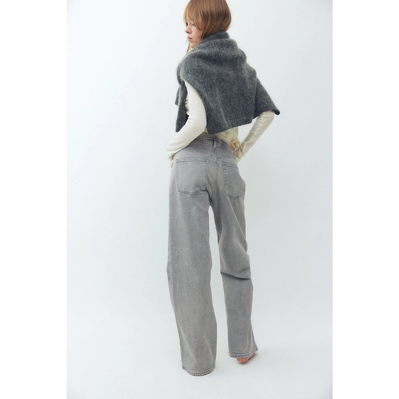 Grey Wide Leg Jeans | Montivo Pakistan