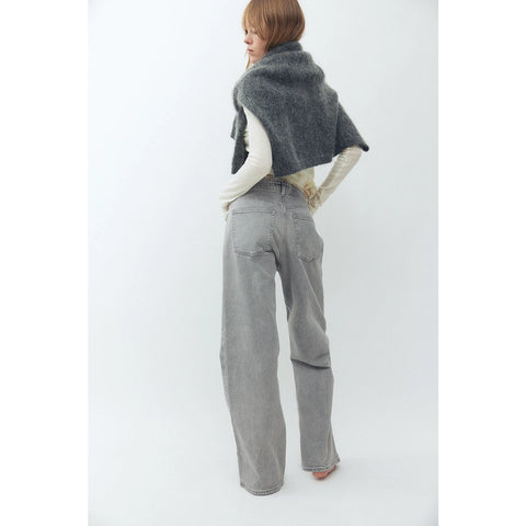 Grey Wide Leg Jeans | Montivo Pakistan