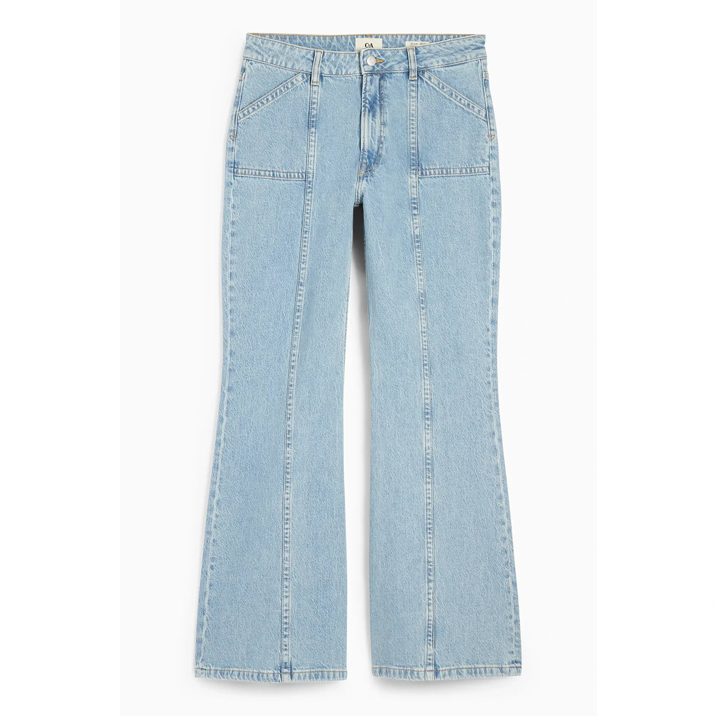 Light Blue Wide Flare Jeans | Montivo Pakistan