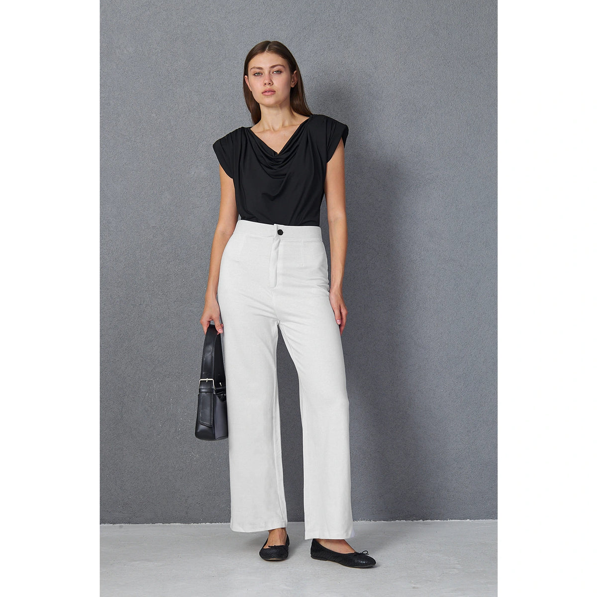 White Wide Leg Pants | Montivo Pakistan