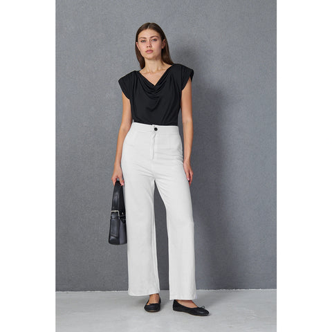 White Wide Leg Pants | Montivo Pakistan