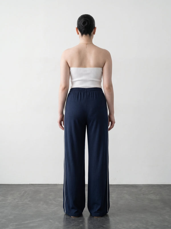 Navy Blue Side Stripes Trousers | Montivo Pakistan