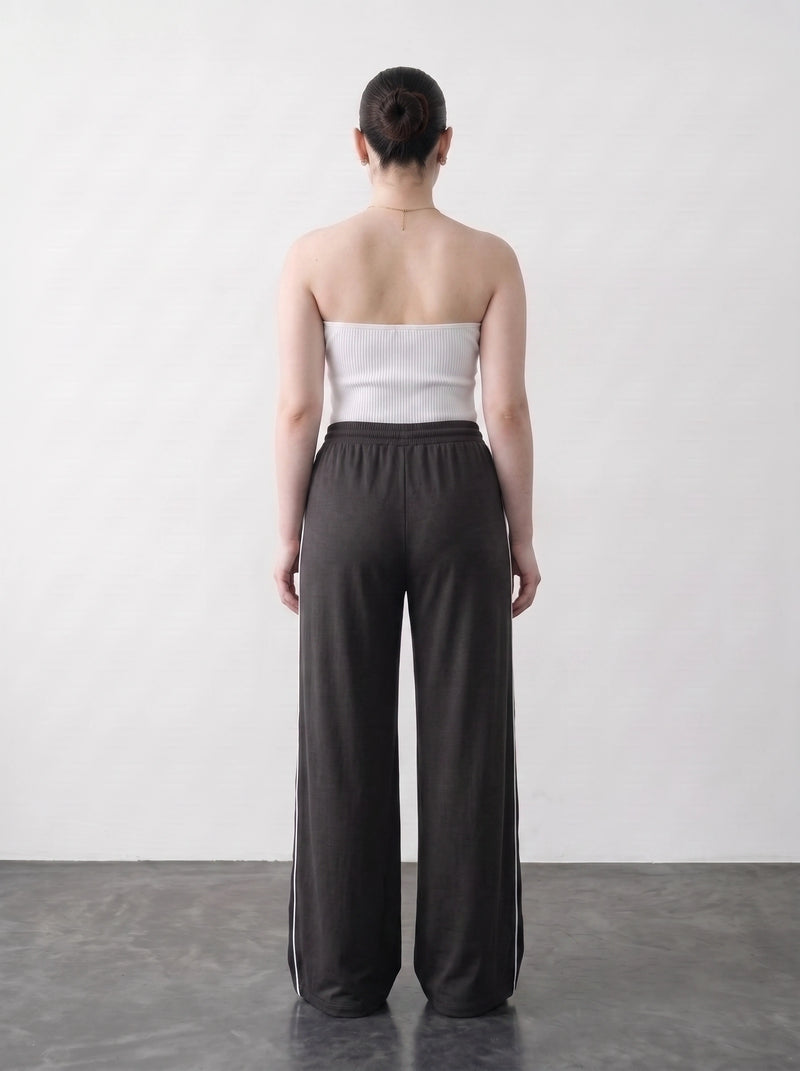 Steel Grey Side Stripes Trousers | Montivo Pakistan