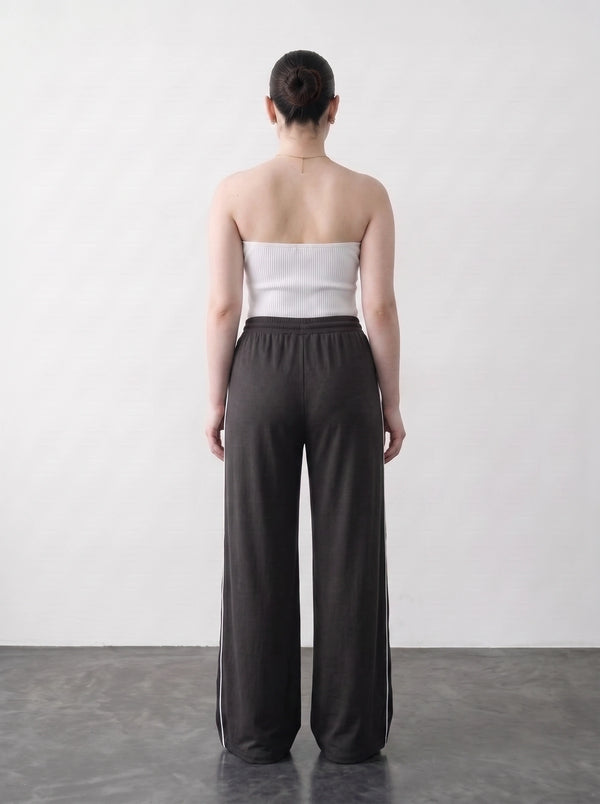Steel Grey Side Stripes Trousers | Montivo Pakistan