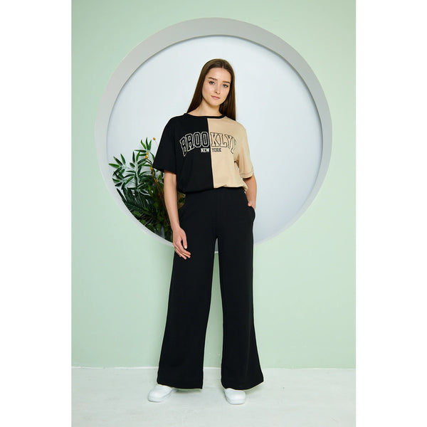 Black Wide Leg Trousers