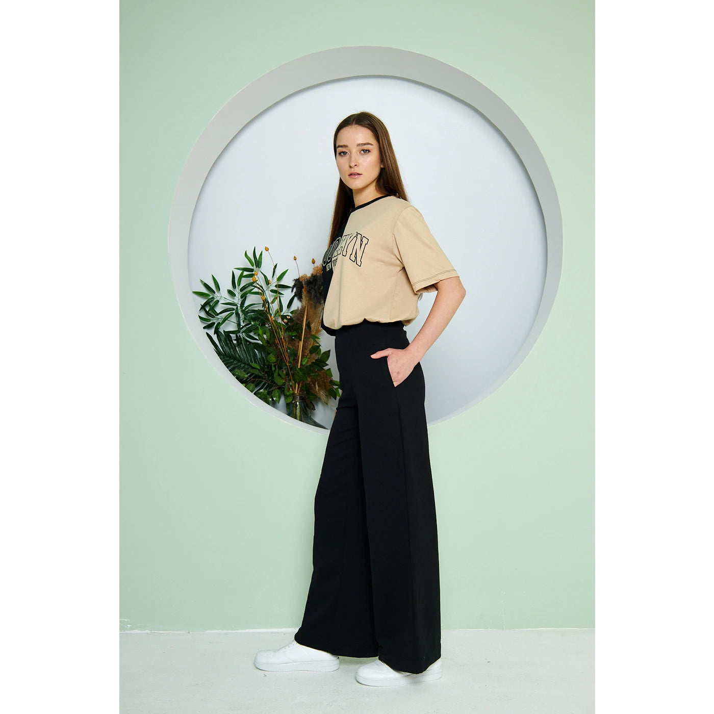 Black Wide Leg Trousers | Montivo Pakistan