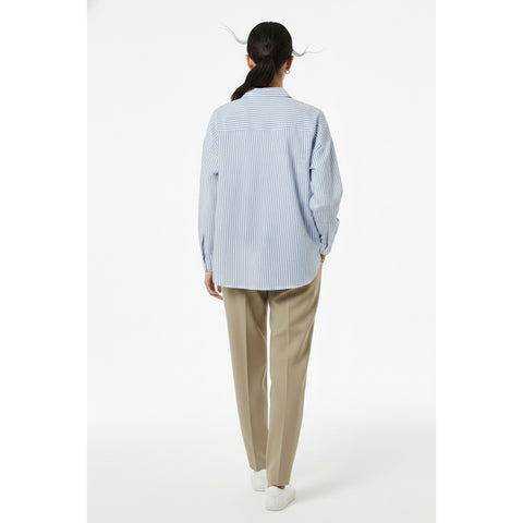 Blue Stripes Oversized Shirt | Montivo Pakistan