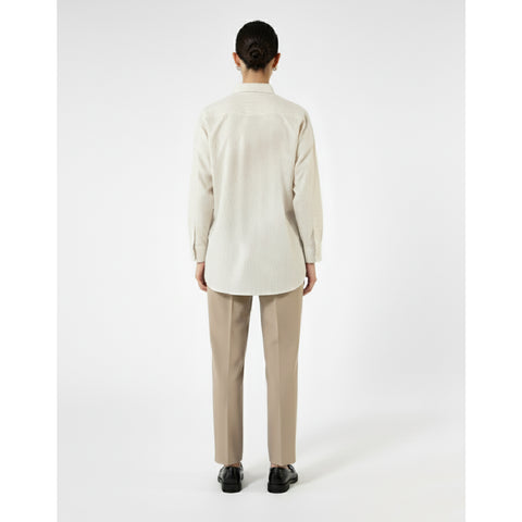 Beige Stripes Oversized Shirt | Montivo Pakistan